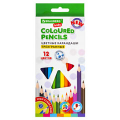 Карандаши цветные "BRAUBERG KIDS" 12 цветов.(12)