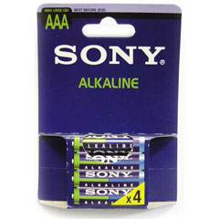 Элемент питания "SONY ALKALINE" AAA LR03 мизинчиковые 4 шт. АКЦИЯ(12)