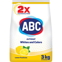 Стиральный порошок "ABC" автомат лимон 3 кг.(6)
