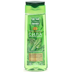 Шампунь "ЧИСТАЯ ЛИНИЯ" укрепляющий, крапива для всех типов волос 250 мл.(12)