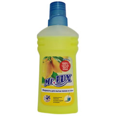 Моющее средство для уборки "МИСТЕР ЛЮКС" для мытья полов и стен лимон 500 мл.(20)