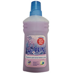 Моющее средство для уборки "МИСТЕР ЛЮКС" для мытья полов и стен лаванда 500 мл.(20)