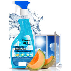Моющее средство для стекол "MISTER DEZ" дыня с курком 500 мл.(20)