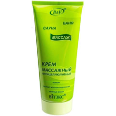 Крем "ВIТЭКС" баня, сауна, массаж массажный антицеллюлитный 200 мл.(10)