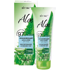 Крем "ВIТЭКС" для лица увлажняющий сужение пор матирование с алоэ 50 мл.(14)