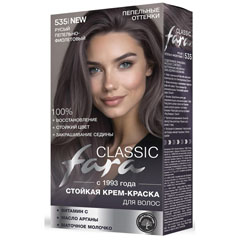 Краска для волос "FARA CLASSIC" 537 светло-русый пепельно-фиолетовый 1 шт.(6)