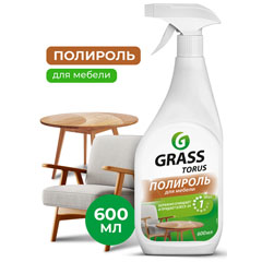 Полироль "GRASS TORUS" для мебели курок 600 мл.(8)