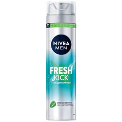 Гель для бритья "NIVEA MEN" Fresh kick 200 мл.(12)