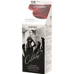 Краска для волос "ESTEL CELEBRITY" 7/5 рубин 1 шт.(10)