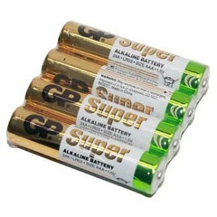 Элемент питания "GP SUPER ALKALINE" AAA R03 мизинчиковые 4 шт. АКЦИЯ(24)