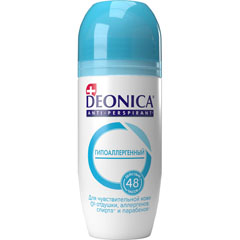 Дезодорант ролик антиперспирант "DEONICA" гипоаллергенный 45 мл./11-492/(6)