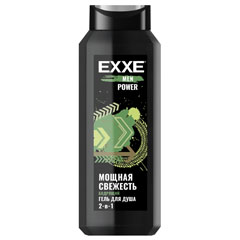 Гель для душа "EXXE MEN" 2 в 1 бодрящий/мощная свежесть 400 мл.(12)