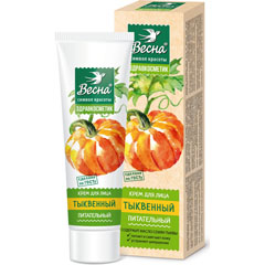 Крем "ВЕСНА ЗДРАВКОСМЕТИК" тыквенный для лица питательный 40 мл.(48)