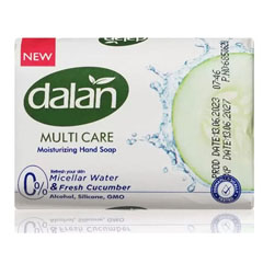 Мыло туалетное "DALAN MULTI-CARE" мицеллярная вода и огурец 90 гр.(72)