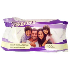 Салфетки влажные "НАТАЛИ" для всей семьи 100 шт.(24)