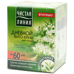 Крем "ЧИСТАЯ ЛИНИЯ" фито дневной таволга и калина от 60 лет 45 мл.430/583/144(12)