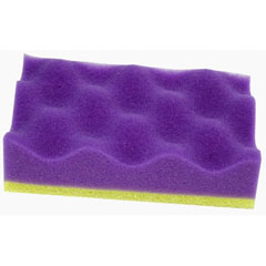 Губка для тела "МИСТЕР БУЛЬК" с массажным слоем прямоугольник 1 шт.(40)