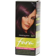 Краска для волос "FARA NATURAL COLORS" 321 темный баклажан 1 шт.(6)