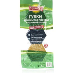 Губка для посуды "GUTEN  TAG" тефлон 3 шт.(50)