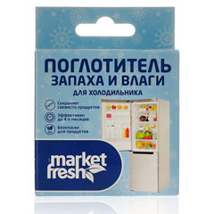 Освежитель воздуха "MARKET FRESH" поглотитель запаха и влаги для холодильников 1 шт.(30)