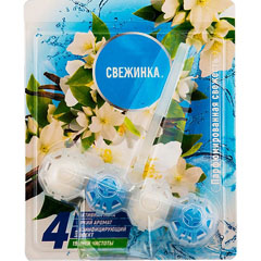 Освежитель "СВЕЖИНКА" WC блистер 4 в 1 парфюмированная свежесть 50 гр.(12)