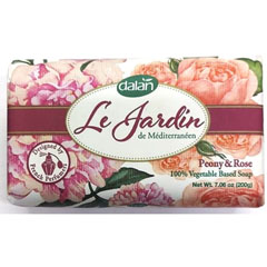 Мыло туалетное "DALAN LE JARDIN" пион и роза 200 гр.(24)