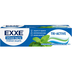 Зубная паста "EXXE" тройная защита tri-active 100 гр.(24)