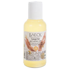 Жидкость для снятия лака "БЛЕСК" ромашка с ухаживающим эффектом пластик 30 мл.(50)