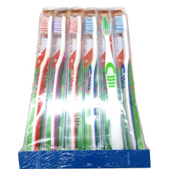 Зубная щетка "DR. CLEAN" L18 средняя 1 шт.(24)