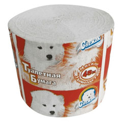 Бумага туалетная "СНЕЖОК" 48 м 1 шт.(36)