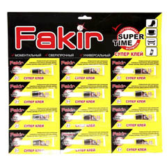 Клей "FAKIR" универсальный на планшете 2 гр.*12 шт.(120)