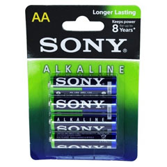 Элемент питания "SONY ALKALINE" AA LR6 пальчиковые 4 шт. АКЦИЯ(12)