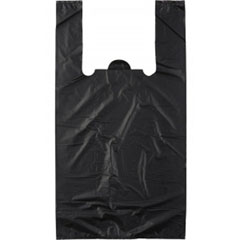 Пакет майка черный 40 мкм 460*520 1 шт./ в запайке 100 шт./(100)