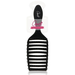 Расческа "AMELI" soft touch вентиляционная лодочка черная  1 шт.(12)
