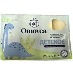 Мыло туалетное "OMOVEA" детское динозавр голубой 4*100 гр.(16)