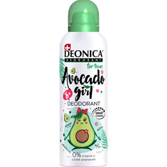 Дезодорант спрей антиперспирант "DEONICA" for teens avocado girl 125 мл /11-471/.(6)